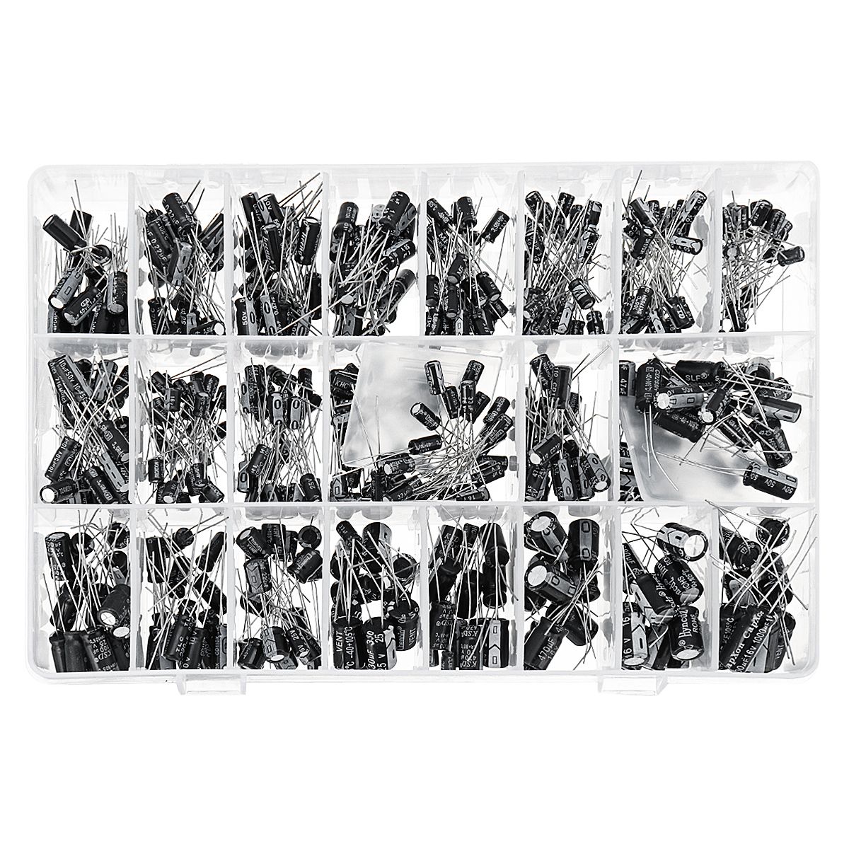 500PCS-Electrolytic-Capacitor-Assortment-Box-Kit-01UF-1000UF-16V-50V-24-Values-1308891