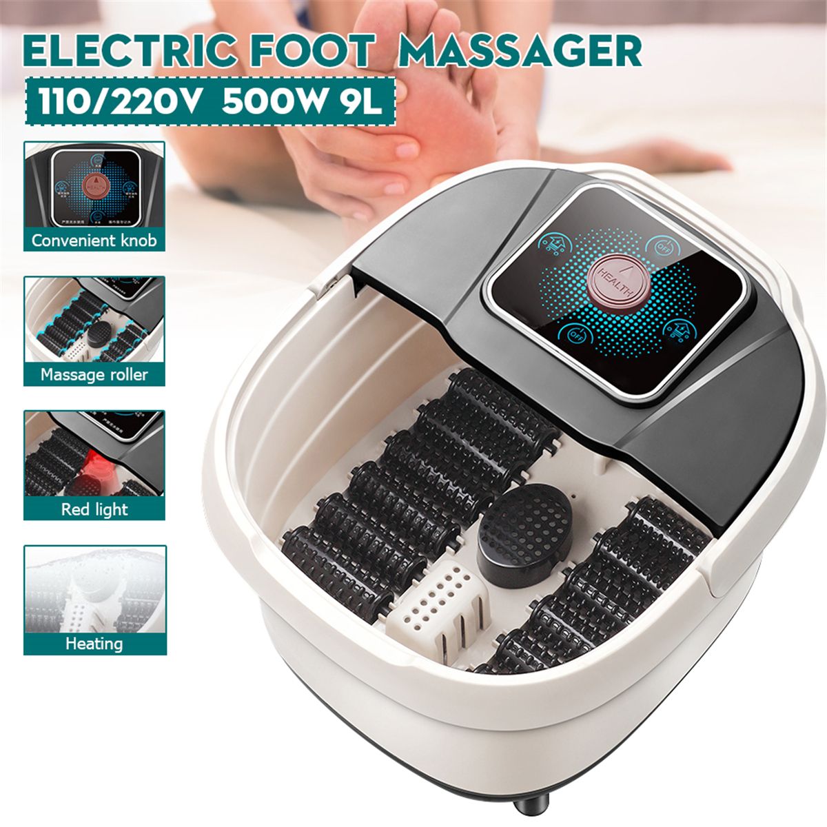 500W-110V220V-Movable-Electric-Foot-Massager-Roller-Automatic-Spa-Bath-Shiatsu-Roller-1755412
