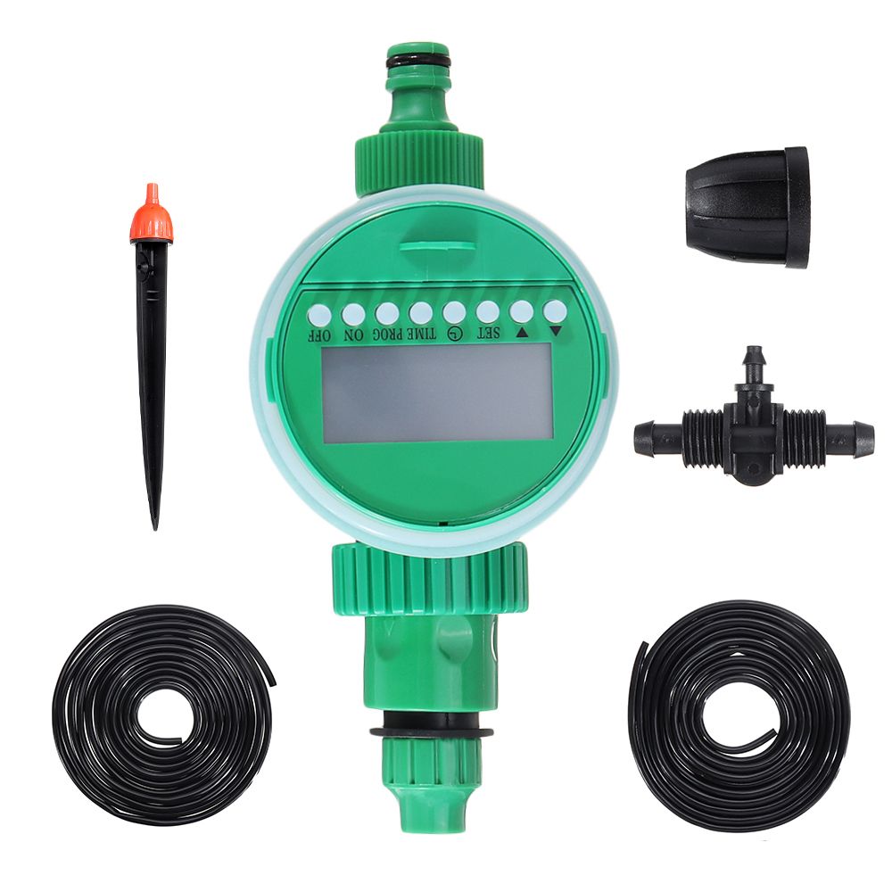 52PcsSet-15M-Hose-Water-Controller-Timer-LCD-Display-Adjustable-Drippers-DIY-Micro-Drip-Misting-Irri-1546378