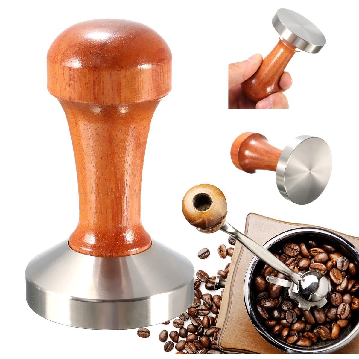 53mm-Stainless-Steel-Cafe-Coffee-Tamper-Bean-Press-for-Espresso-Flat-Base-Wooden-Handle-1170307