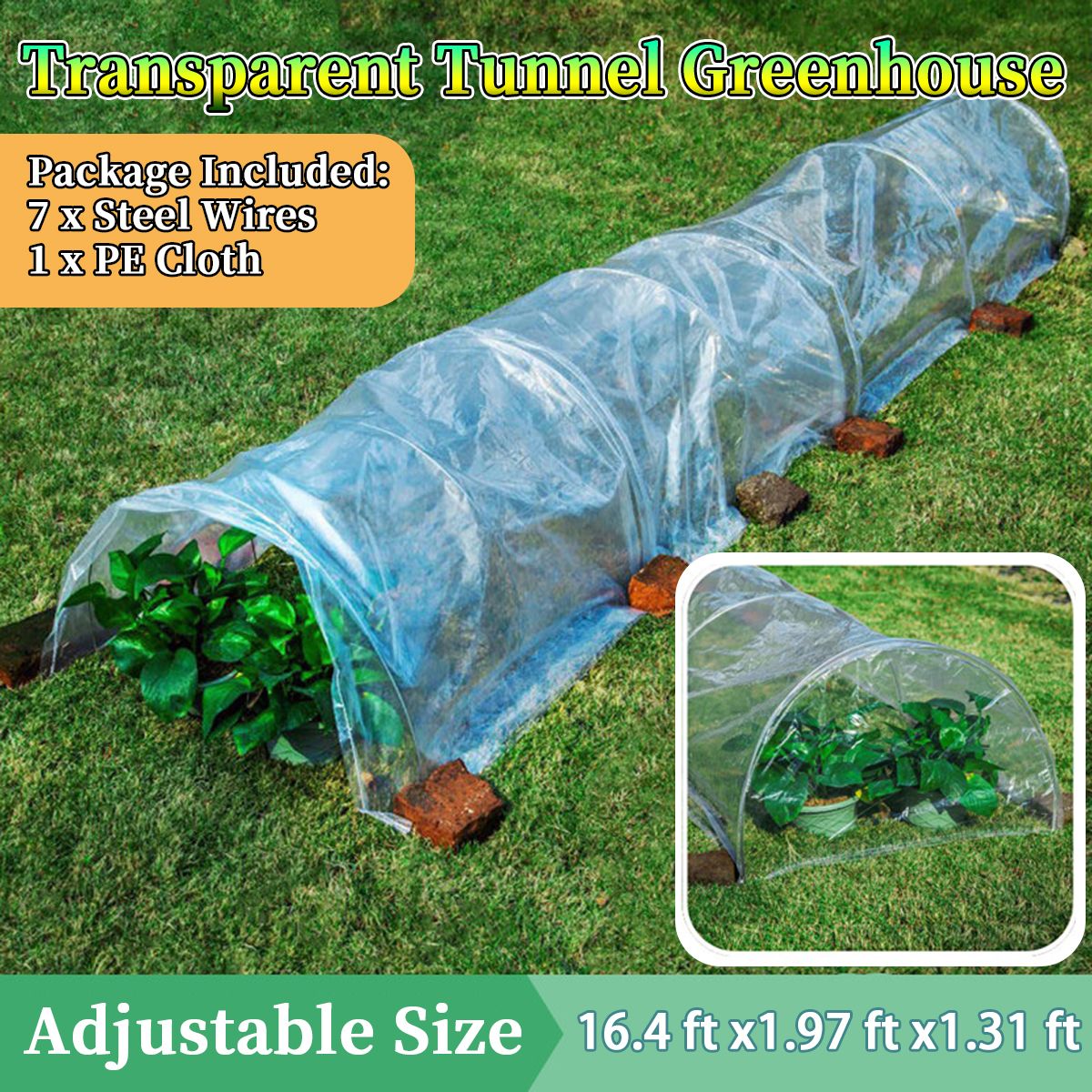 5M-Long-Tunnel-Garden-Greenhouse-Adjustable-Grow-Protect-Plants-Transparent-PE-1768282