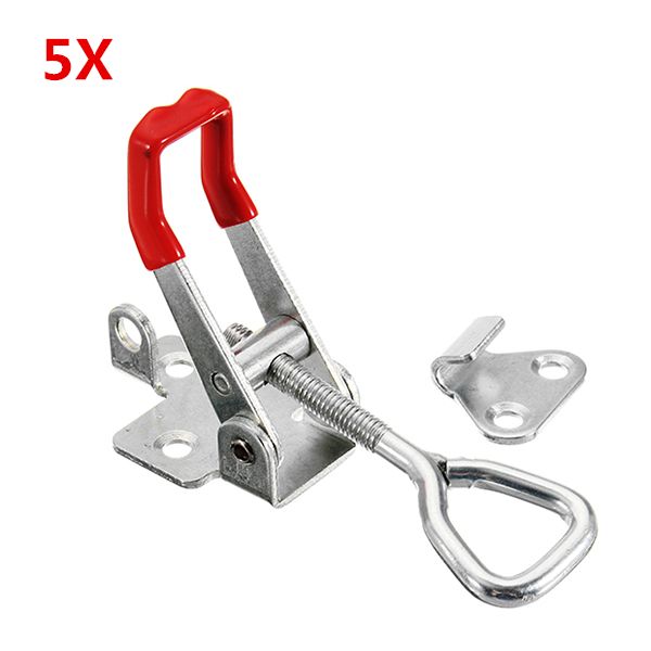 5Pcs-180Kg397Lbs-Quick-Latch-Type-Toggle-Clamp-Catch-Adjustable-Lever-Handle-1146469