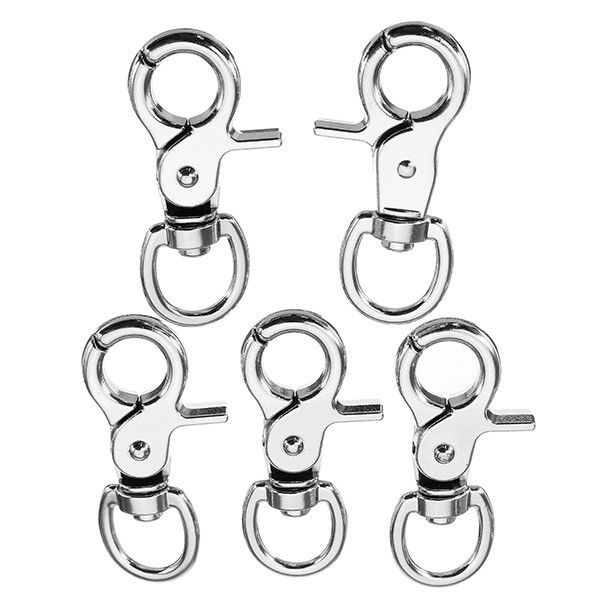 5Pcs-60mm-Silver-Zinc-Alloy-Swivel-Lobster-Claw-Clasp-Snap-Hook-with-14mm-Round-Ring-1152638