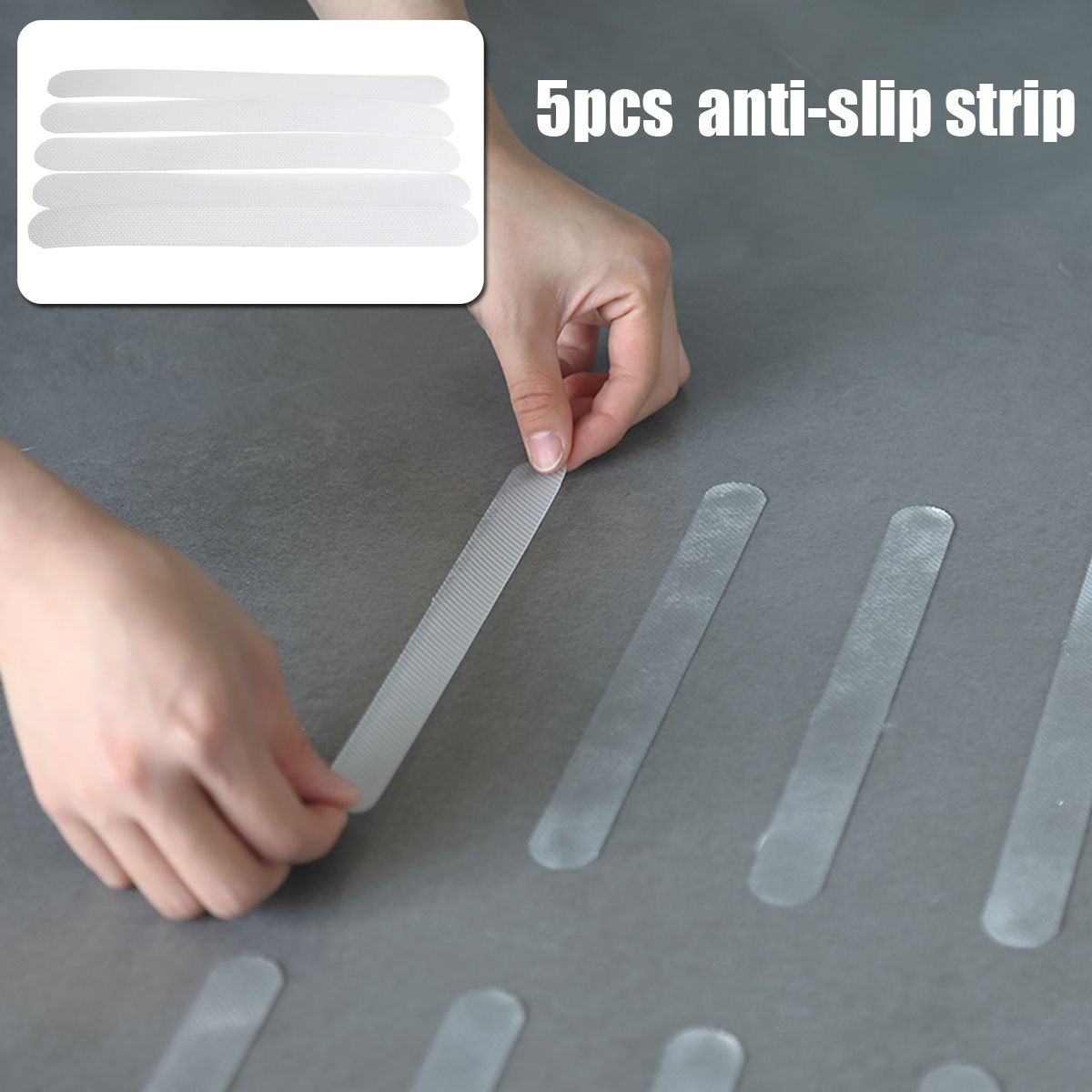 5Pcs-Transparent-Anti-Slip-Bath-Tread-Sticker-Adhesive-Strip-Pad-Shower-Flooring-Safey-Tape-1366353