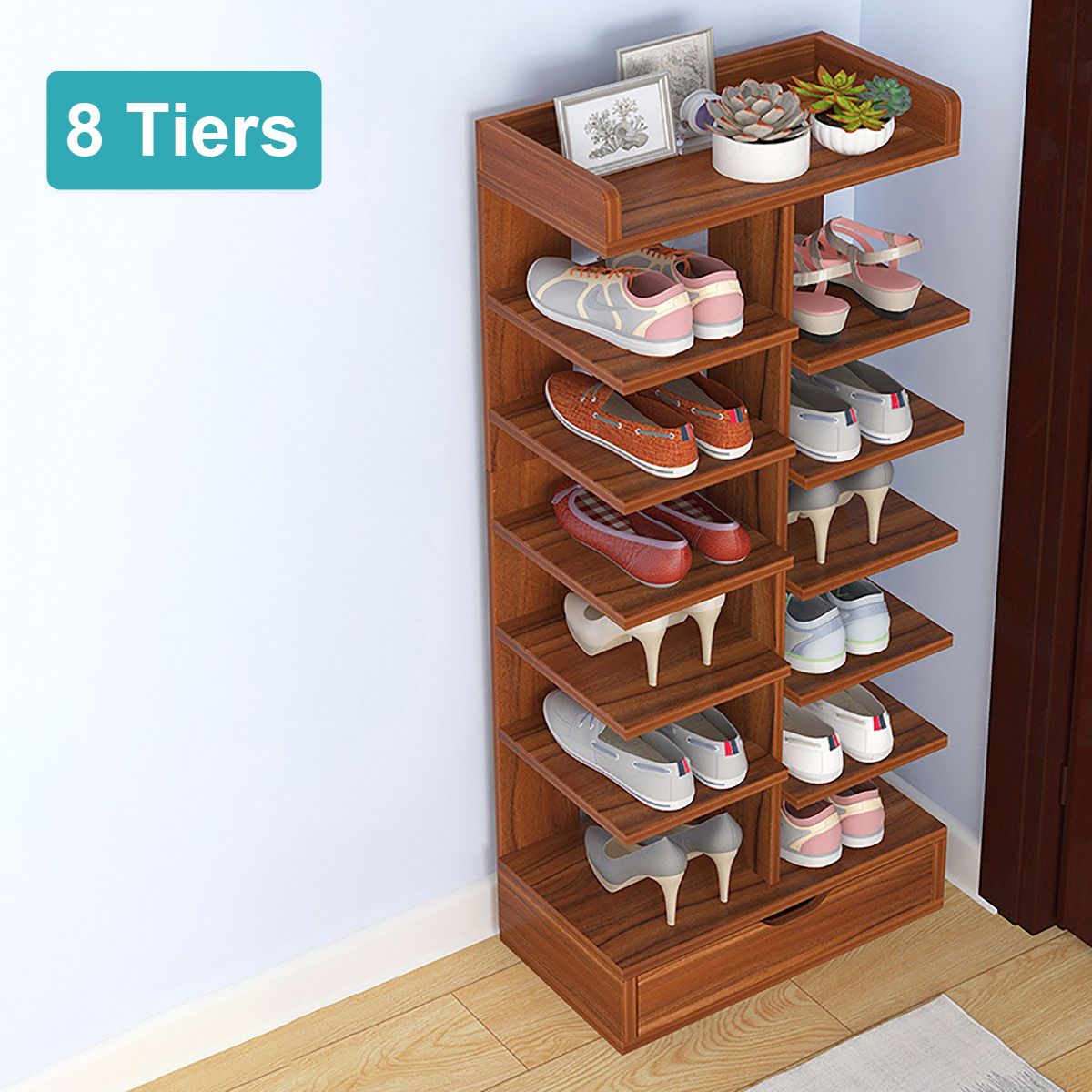 678-Layer-Wooden-Shoe-Racks-Storage-Organizer-Shelf-With-Drawer-Cabinet-1571567