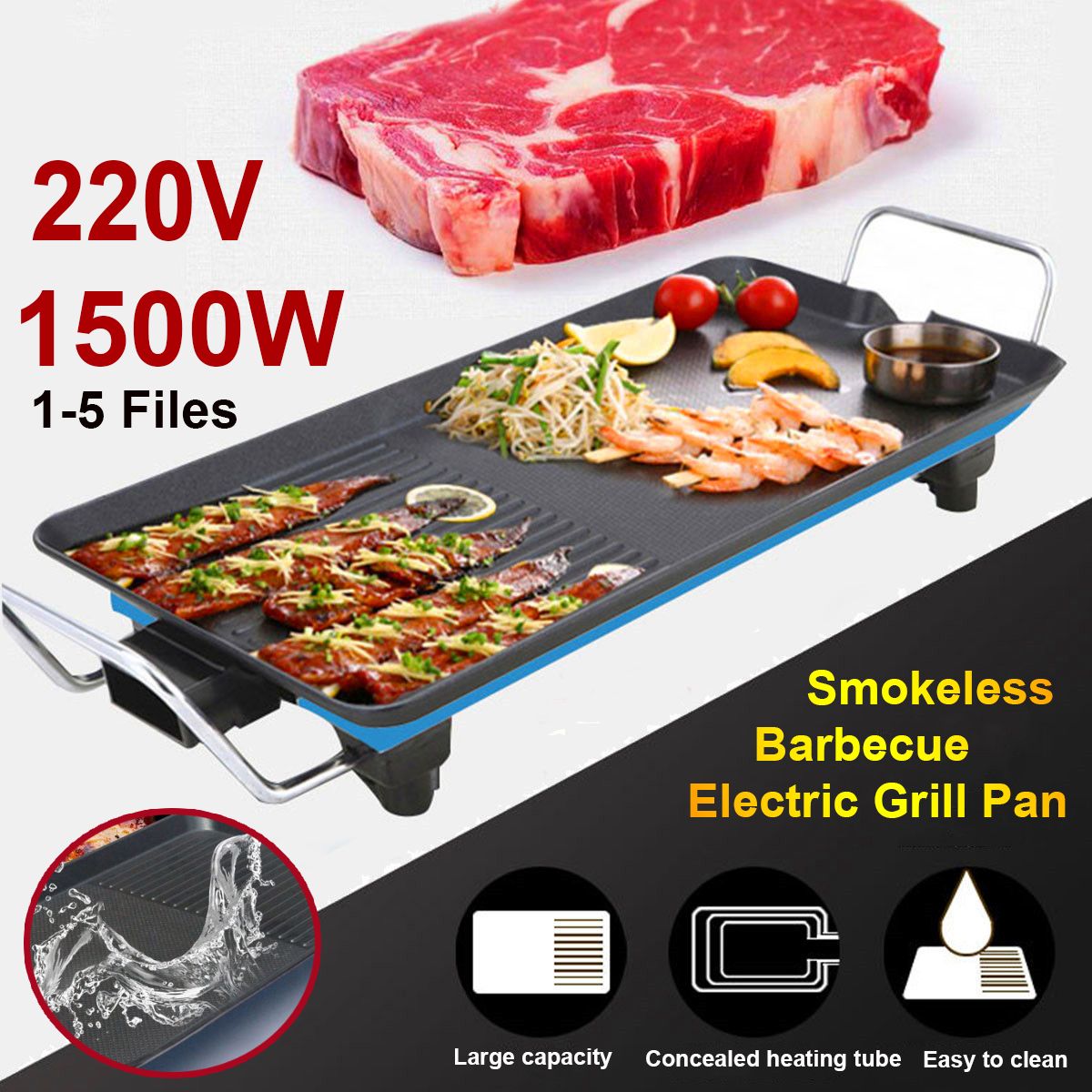 68x28cm-Korean-style-Household-Electric-Grill-Smokeless-Non-Stick-Electric-Baking-Pan-1760020