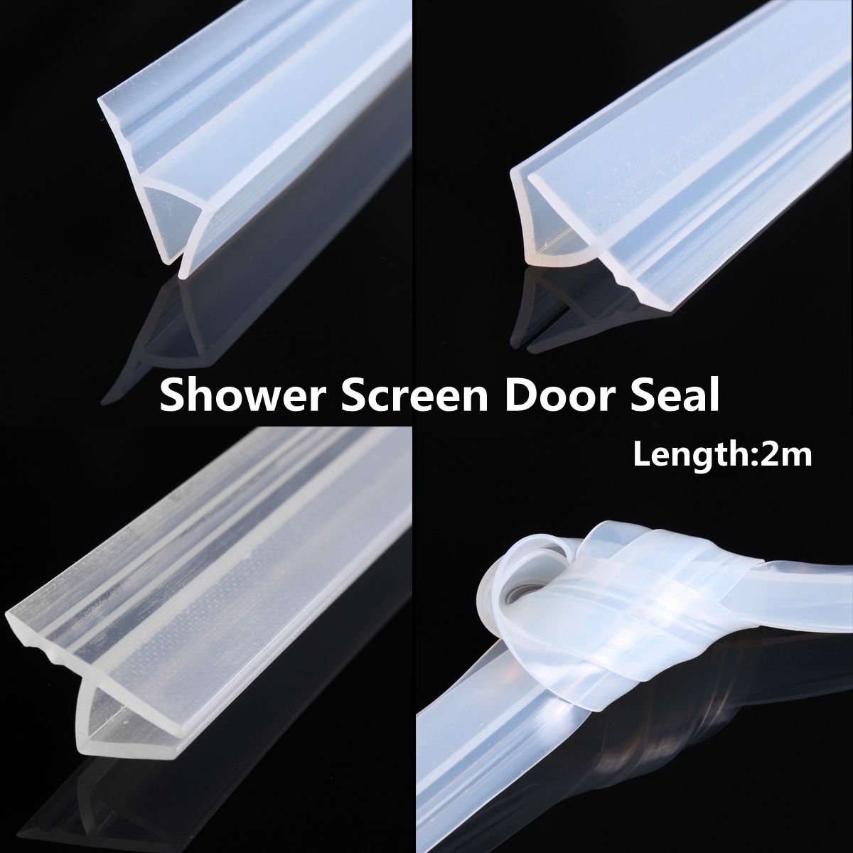 6mm8mm-Bath-Shower-Screen-Door-Sealing-Strip-for-Glass-Thickness-Seal-Gap-65ft-1337135
