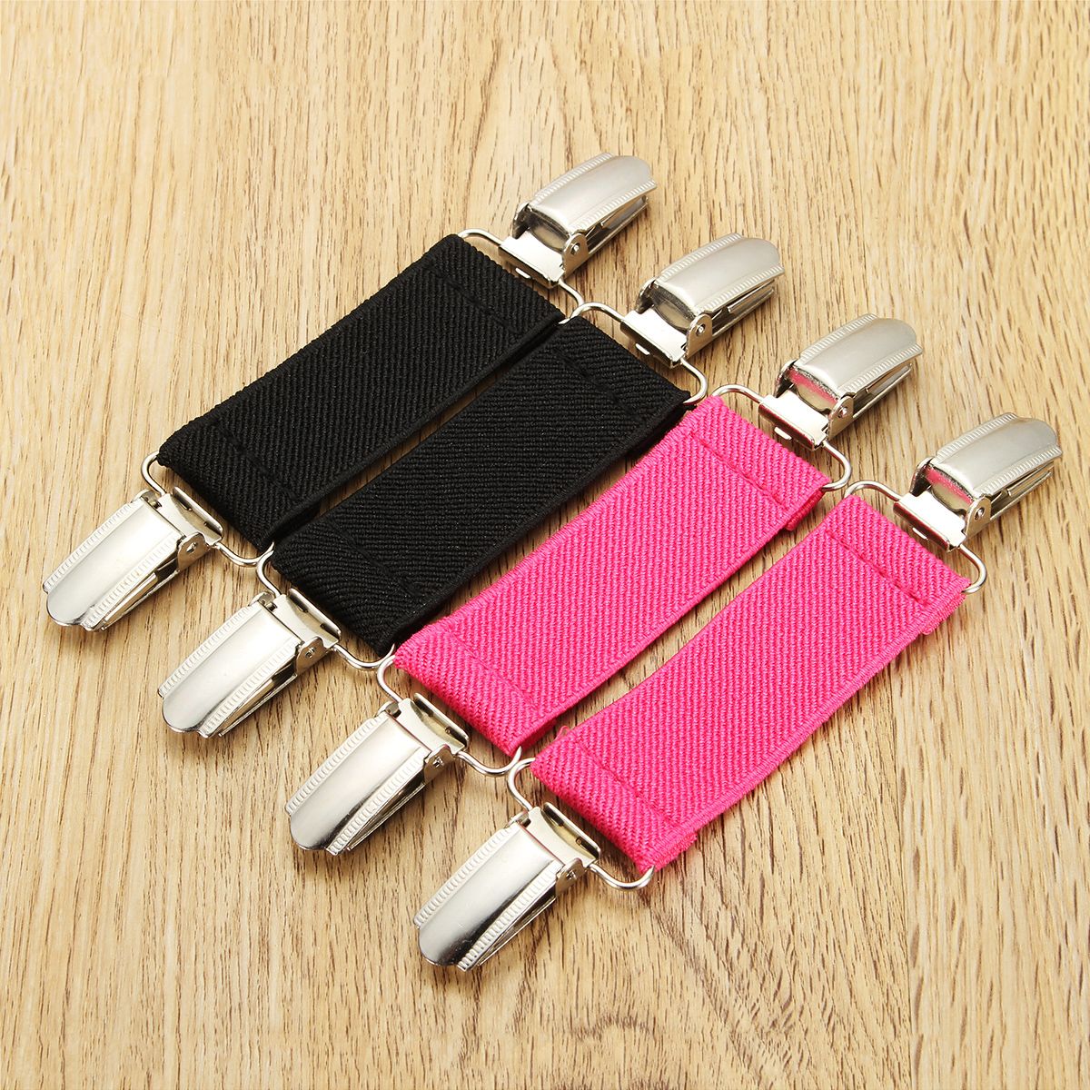 70x25mm-Stretchable-Fixed-Clamp-Clip-Extender-Webbing-Alloy-for-Pants-Bed-Sheet-1181365