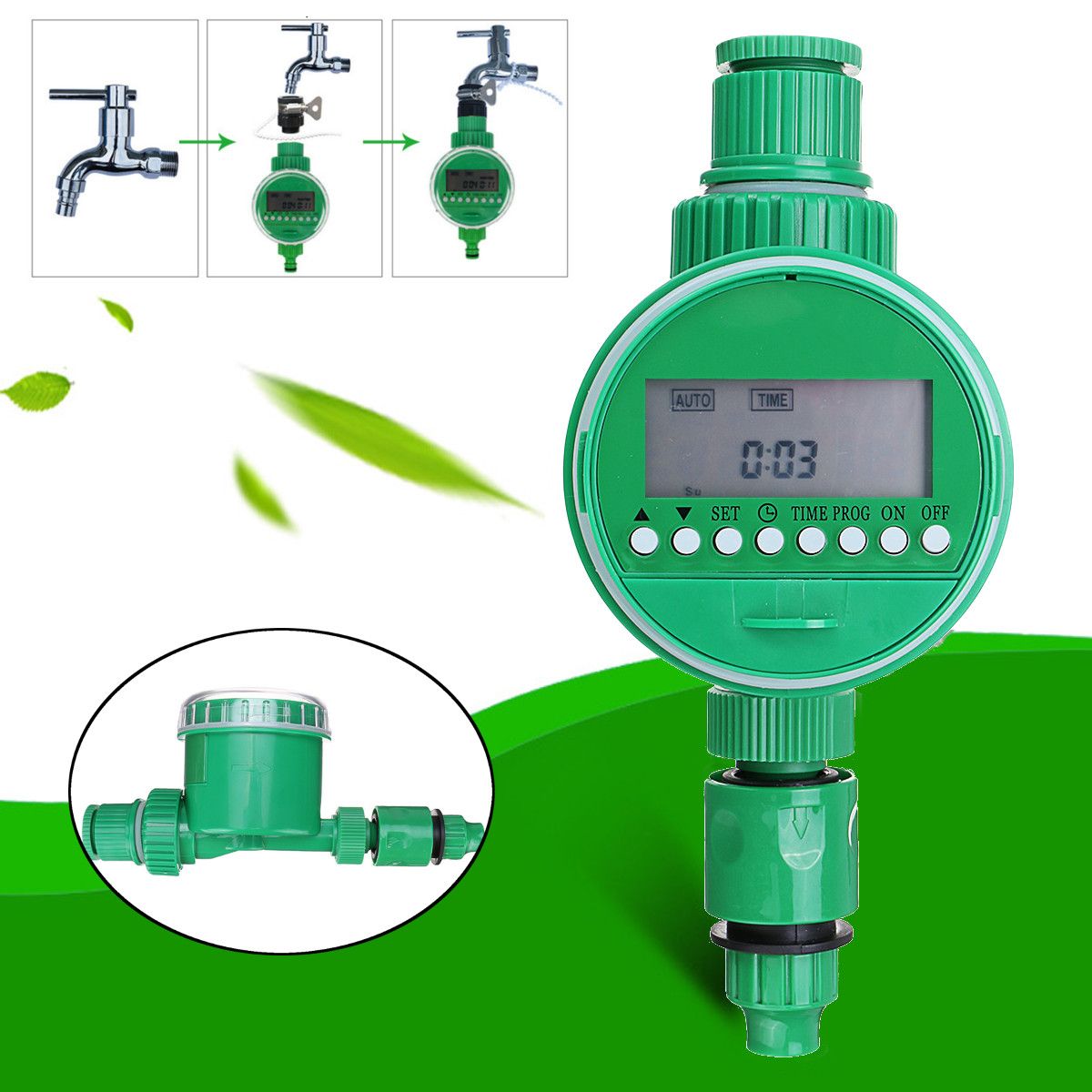 72PcsSet-30M-Hose-Water-Controller-Timer-LCD-Display-Adjustable-Drippers-DIY-Micro-Drip-Misting-Irri-1546379