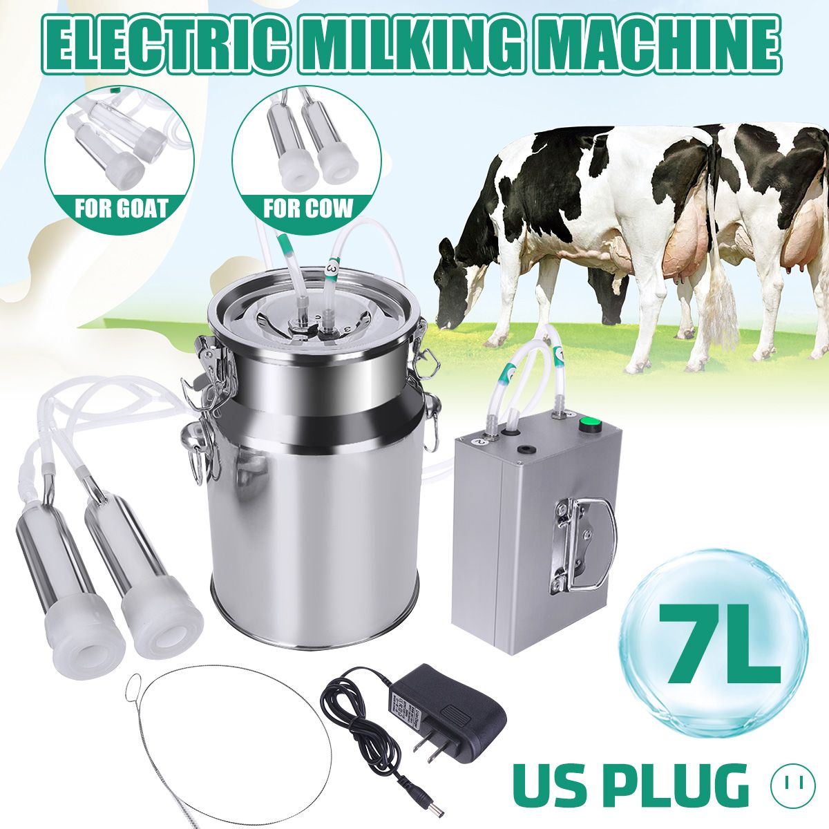 7L-Electric-Milking-Machine-Vacuum-Impulse-Pump-Stainless-Steel-Cow-Goat-Milker-1752675