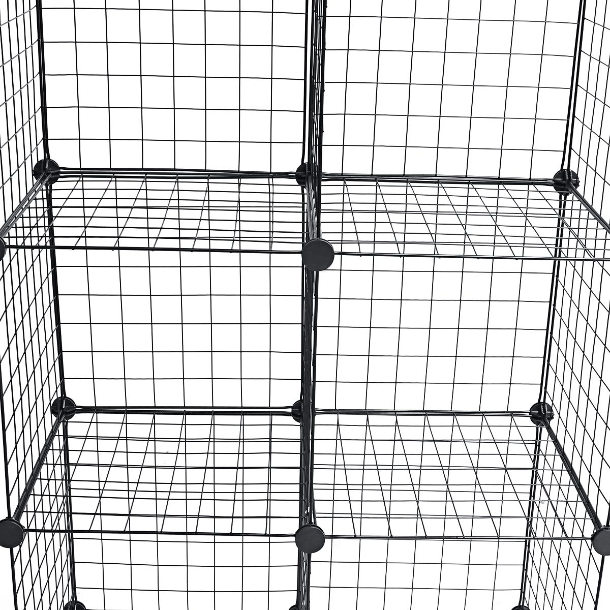 8-Cube-Kitchen-Storage-Shelves-Closet-Organizer-Stackable-Rack-Metal-Grid-Wire-Home-1586882