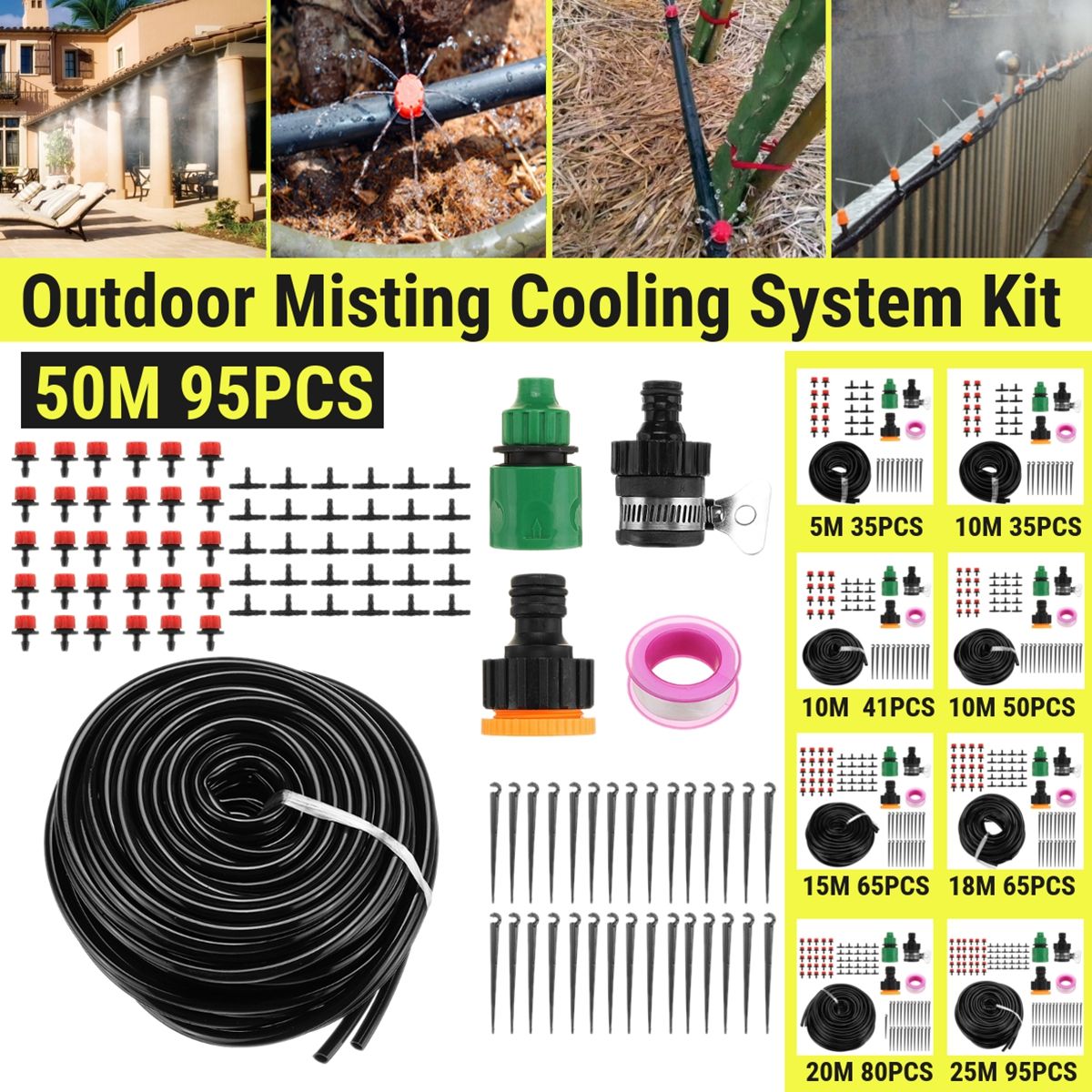 8-Holes-Misting-Irrigation-System-Kit-Tubing-Hose-Dripper-5101518202550M-1706873