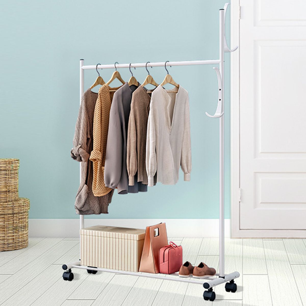 8045130cm-Clothes-Hanger-Hanging-Display-Garment-Rack-Coat-Rail-Stand-1666335