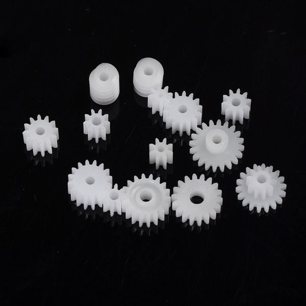 80pcs-Plastic-Gear-Motor-Gear-DIY-Gear-Box-Robot-Model-Single-Double-Layer-Crown-Gear-Spindle-Set-1009557