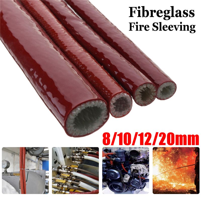 8101220mm-Fibreglass-Fire-Sleeving-50cm-Protective-Heat-Fire-Shield-Silicone-Hose-1406270