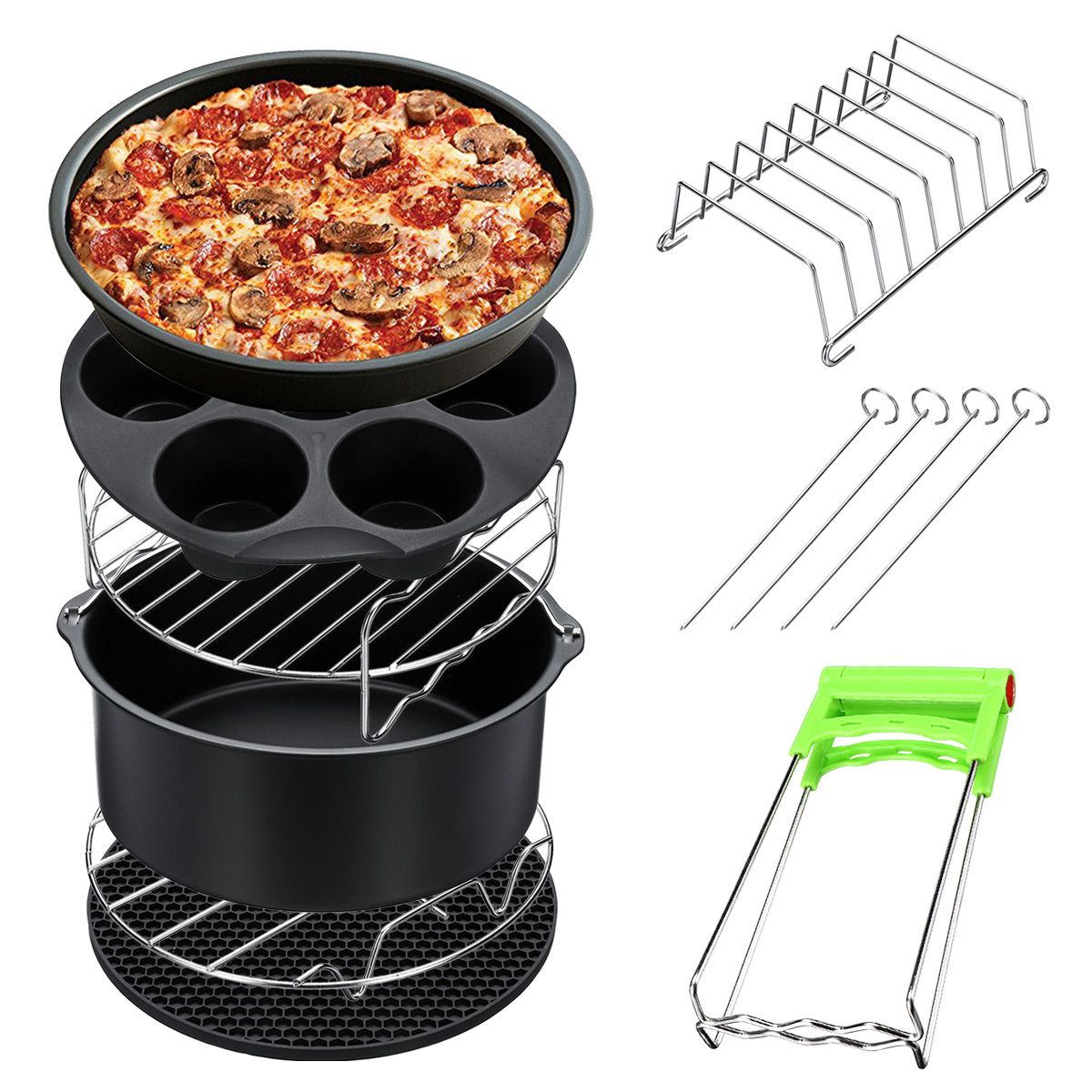8Pcs-8-Inch-Air-Fryer-Accessories-Set-Chips-Dish-Baking-Pizza-Pan-Kitchen-Toolss-5258QT-1386825