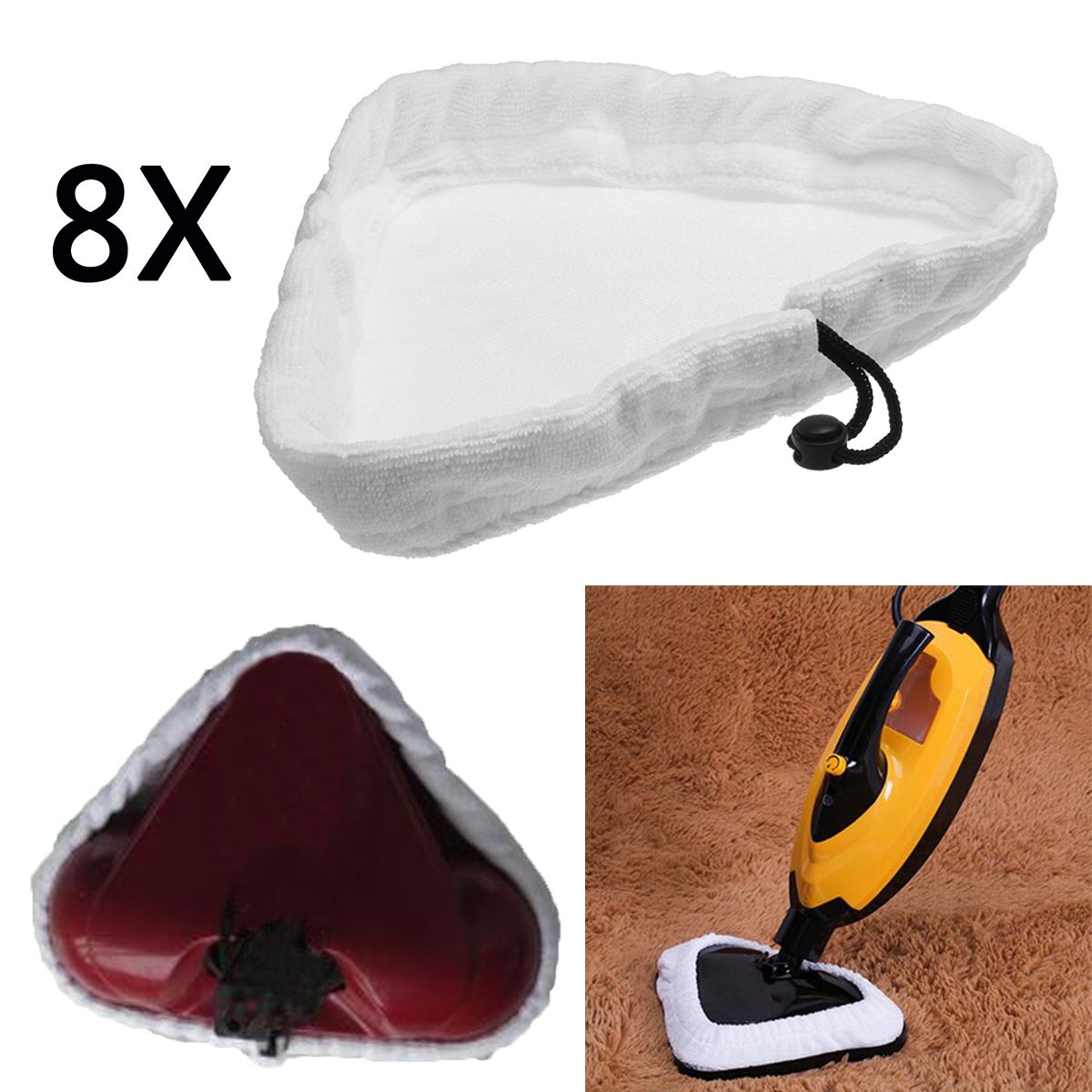 8Pcs-Steam-Cleaner-Mop-Pads-Replacement-Clothes-Micro-Fibre-Washer-Cleaning-1437035