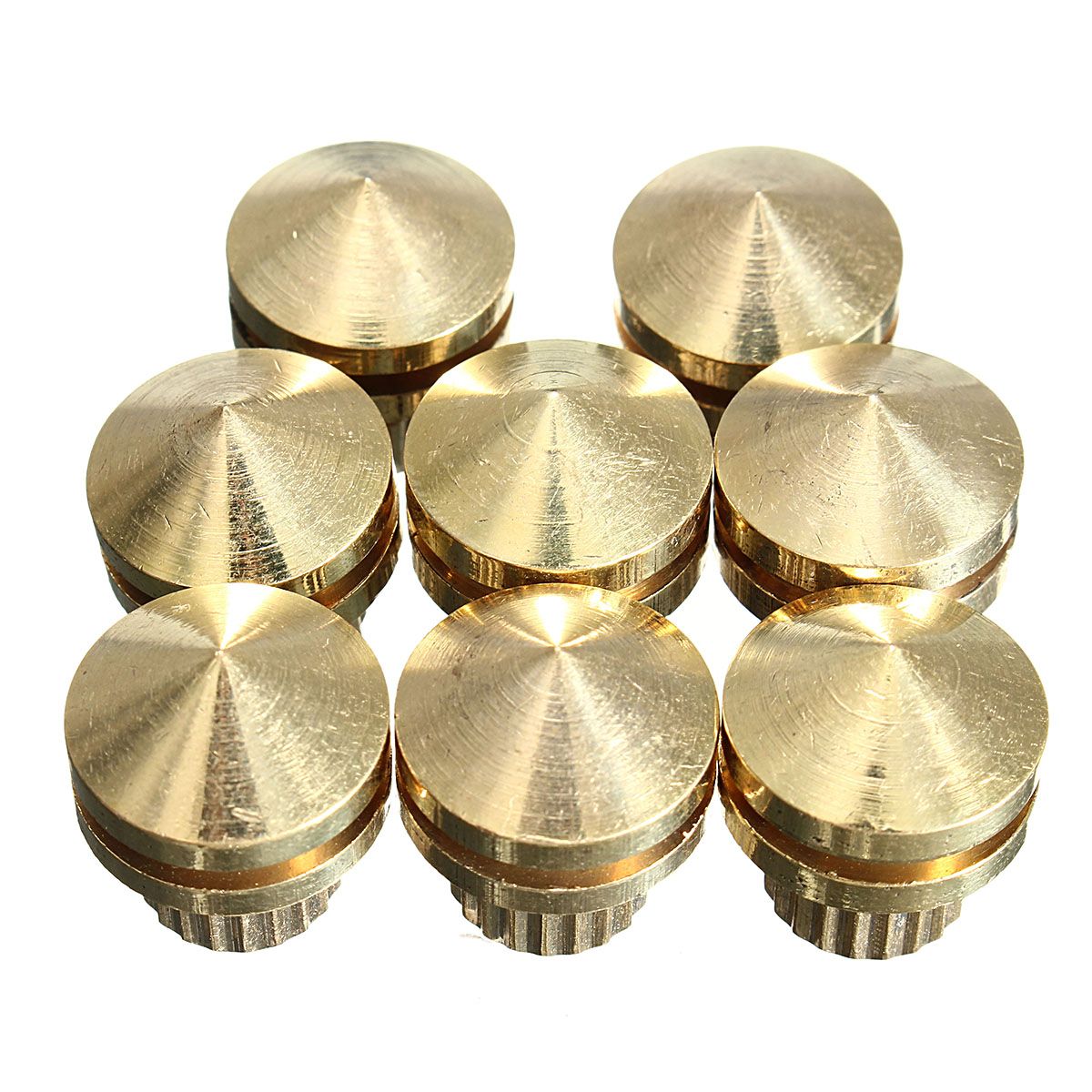 8pcs-HIFI-M8-Copper-Speaker-Suspension-Spikes-Isolation-Stands-Feet-Pads-Base-1352039