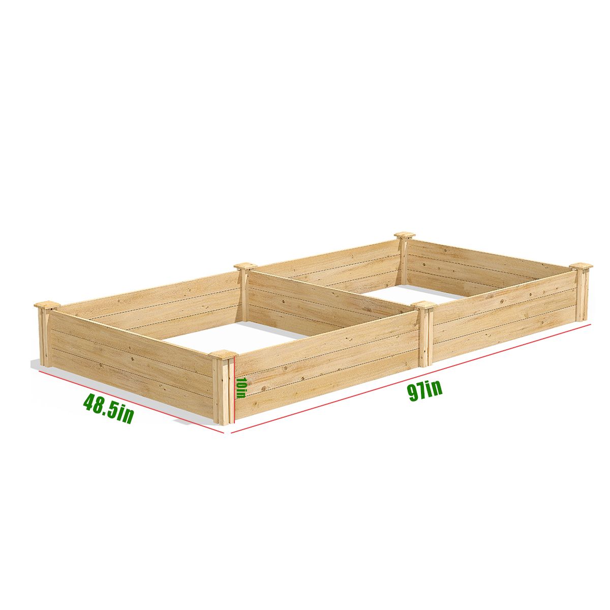 97x485x10-inch-Garden-Raised-Wooden-Bed-Outdoor-Garden-Plant-Flower-Planter-Pot-Kit-1702361