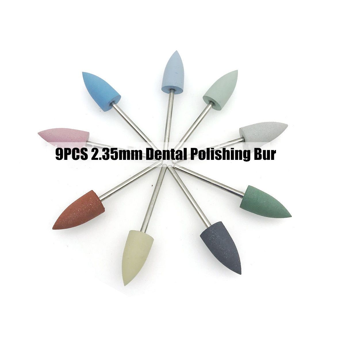 9Pcs-235mm-Dental-Tools-Lab-Silicone-Rubber-Handpiece-Polishing-Burs-Cone-Shape-1404884