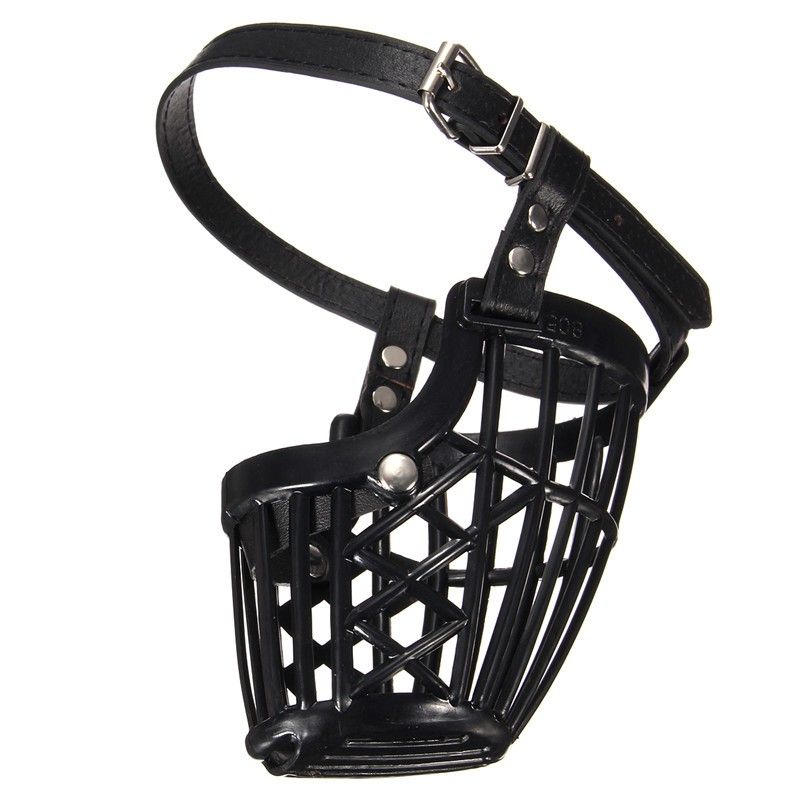 Adjustable-Pet-Dog-No-Bite-Plastic-Basket-Muzzle-Cage-Mouth-Mesh-Cover-7-Sizes-1277368