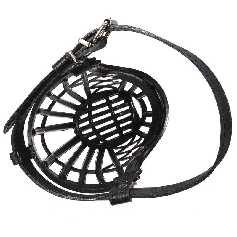 Adjustable-Pet-Dog-No-Bite-Plastic-Basket-Muzzle-Cage-Mouth-Mesh-Cover-7-Sizes-1277368