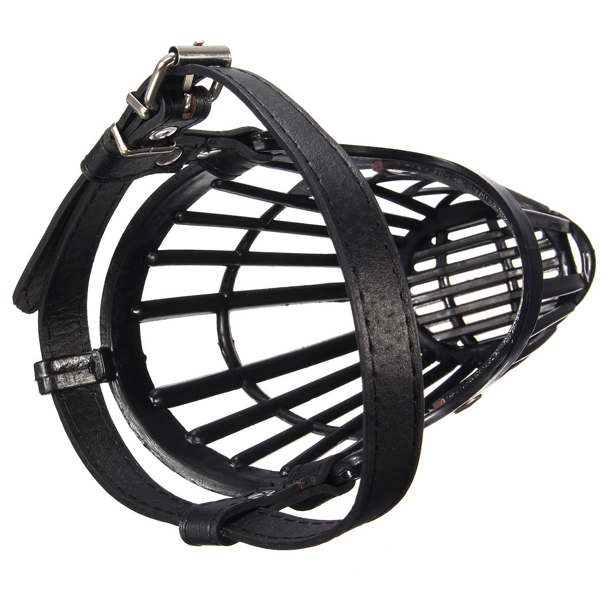 Adjustable-Pet-Dog-No-Bite-Plastic-Basket-Muzzle-Cage-Mouth-Mesh-Cover-7-Sizes-1277368