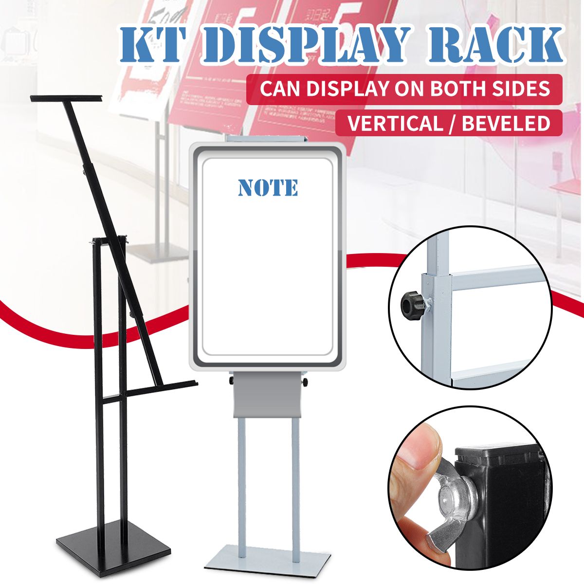 Adjustable-Two-sided-KT-Board-Poster-Stand-Shelf-Rack-1607495