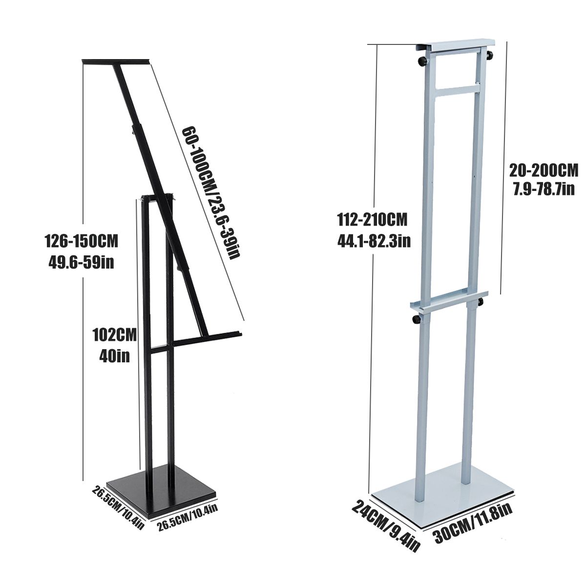 Adjustable-Two-sided-KT-Board-Poster-Stand-Shelf-Rack-1607495