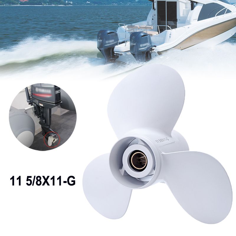 Aluminum-11-58-x-11-G-Outboards-3-Blade-Prop-Propeller-For-YAMAHA-40-60HP-1341388