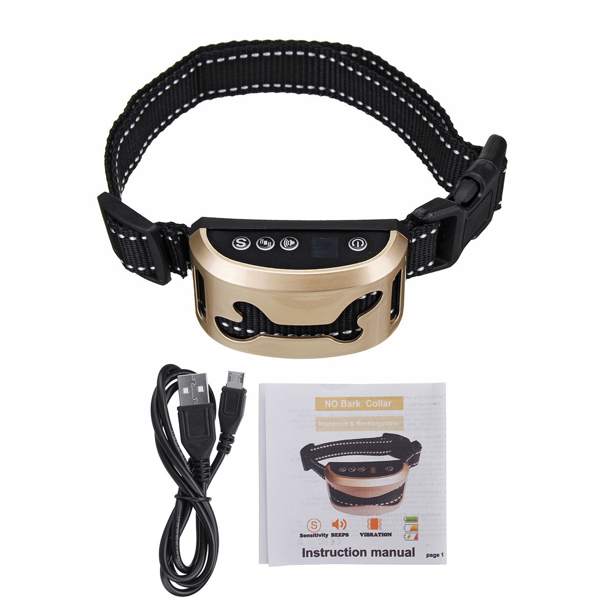 Anti-Bark-Control-Collar-7-Gears-Sensitivity-Waterproof-USB-Rechargeable-LCD-1464233