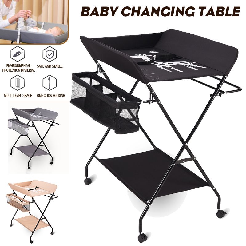 Baby-Changing-Table-Folding-Diaper-Station-Nursery-Organizer-for-Infant-Storage-1740243