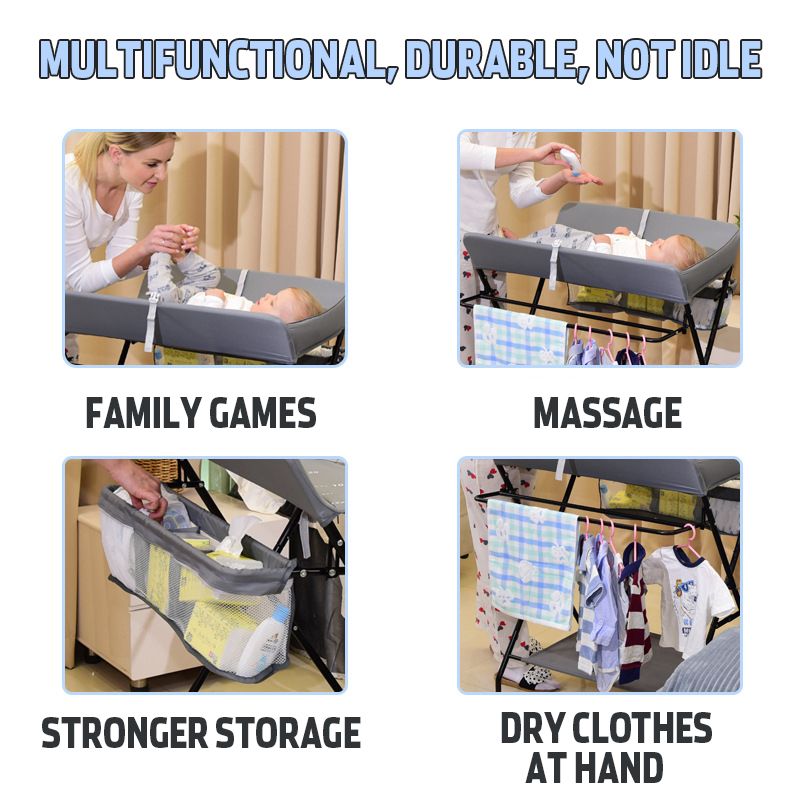 Baby-Changing-Table-Folding-Diaper-Station-Nursery-Organizer-for-Infant-Storage-1740243