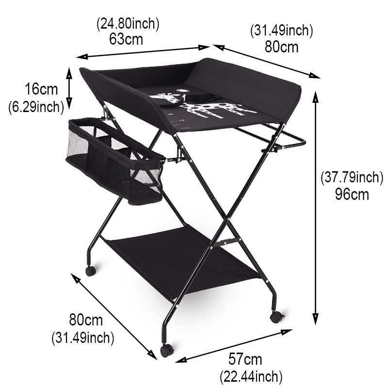 Baby-Changing-Table-Folding-Diaper-Station-Nursery-Organizer-for-Infant-Storage-1740243