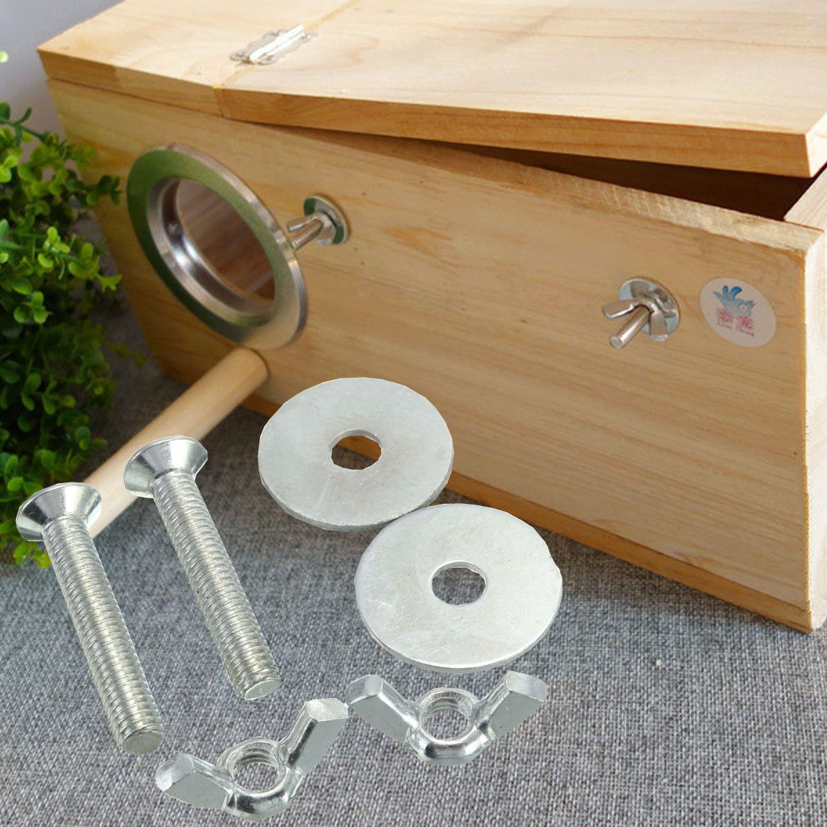Bird-Breeding-Nest-Box-DIY-Screw-Kits-Fitting-Nesting-Lock-Anti-Bite-Ring-Replacement-1244130
