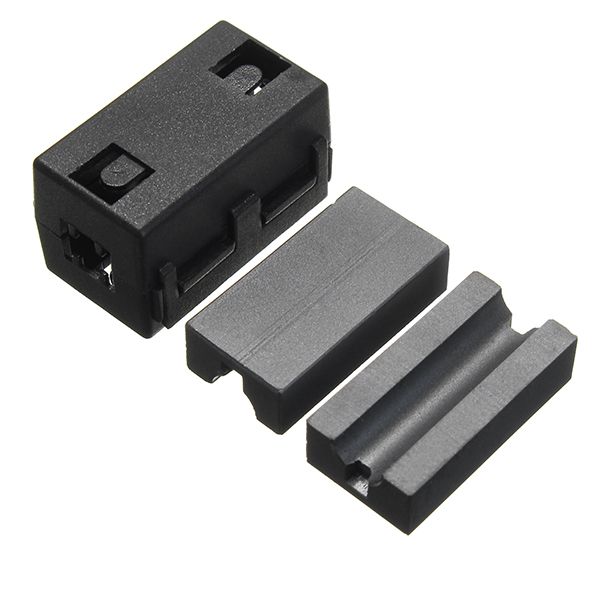 Black-Cable-Wire-Snap-Clamp-Clip-RFI-EMI-EMC-Noise-Filters-Ferrite-Core-Case-65mm-1286720