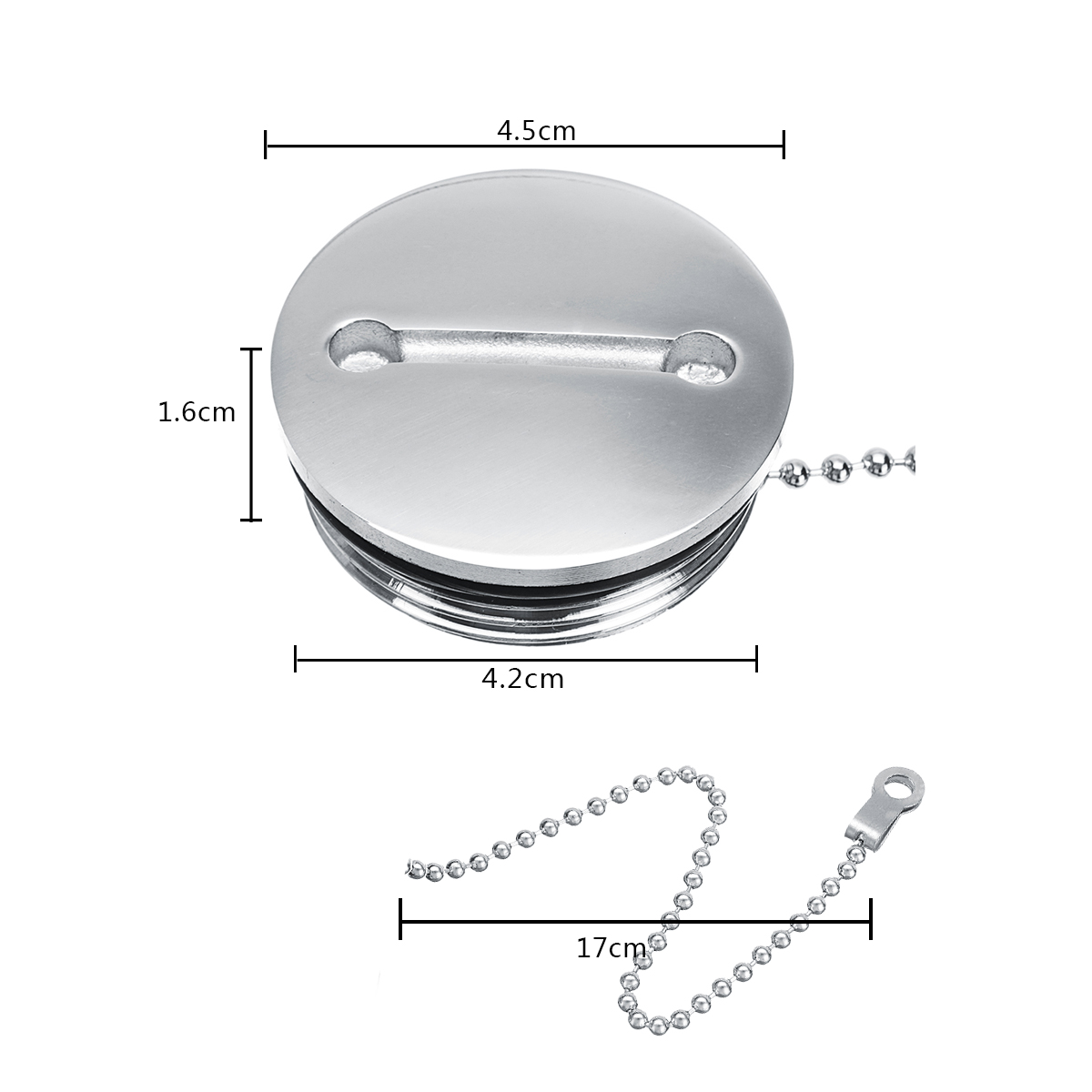 Boat-Deck-Fill-Oil-Filler-Replacement-Cap-with-Chain-Stainless-Steel-Fuel-Water-Gas-1336989