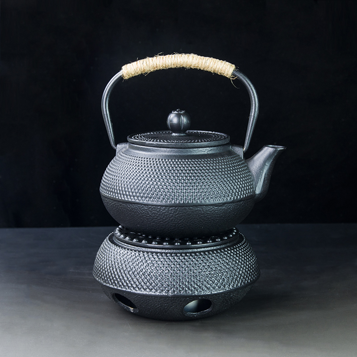 Cast-Iron-Teapot-Warmer-Charcoal-Stove-Tea-Pot-Holder-Japanese-Tea-Ceremony-1499922