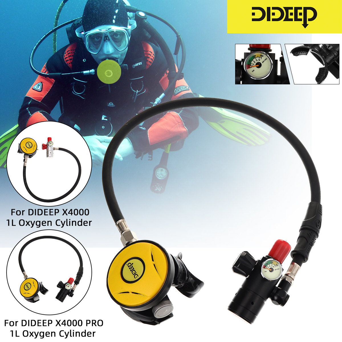 DIDEEP-2nd-Stage-Scuba-Explorer-Air-Diving-Dive-Regulator-Octopus-Valve-1723011