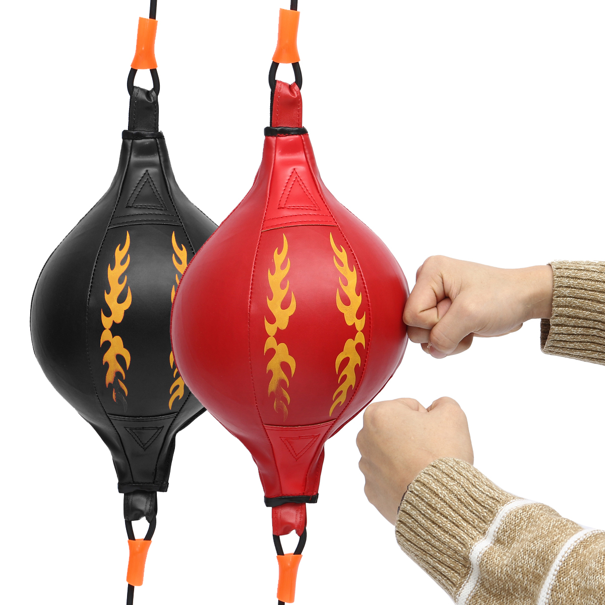 Double-End-Speed-Ball-Boxing-Punching-Bag-Speedball-Swivel-Gym-Fitness-Training-1496393