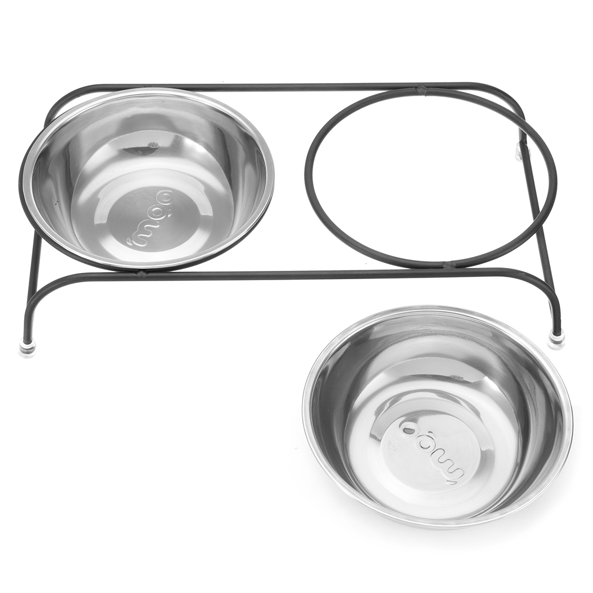 Double-Pet-Bowl-Dish-Dog-Cat-Stand-Feeder-Food-Water-Stainless-Steel-Durable-1453796