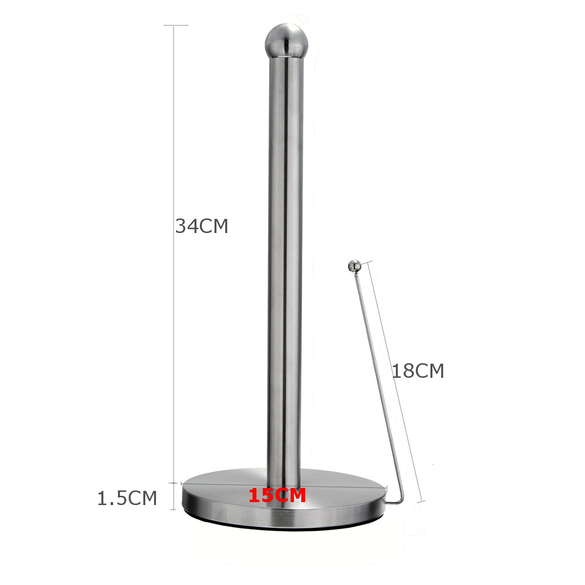 Free-Standing-Paper-Towel-Holder-Hook-Stainless-Steel-Kitchen-Roll-Suction-Base-1051418