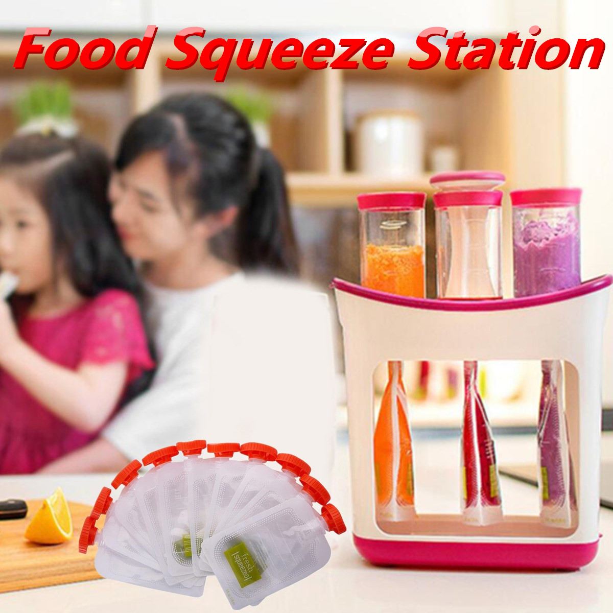 Fresh-Squeezer-Station-Baby-Weaning-Food-Puree-Reusable-Pouches-Maker-1443800