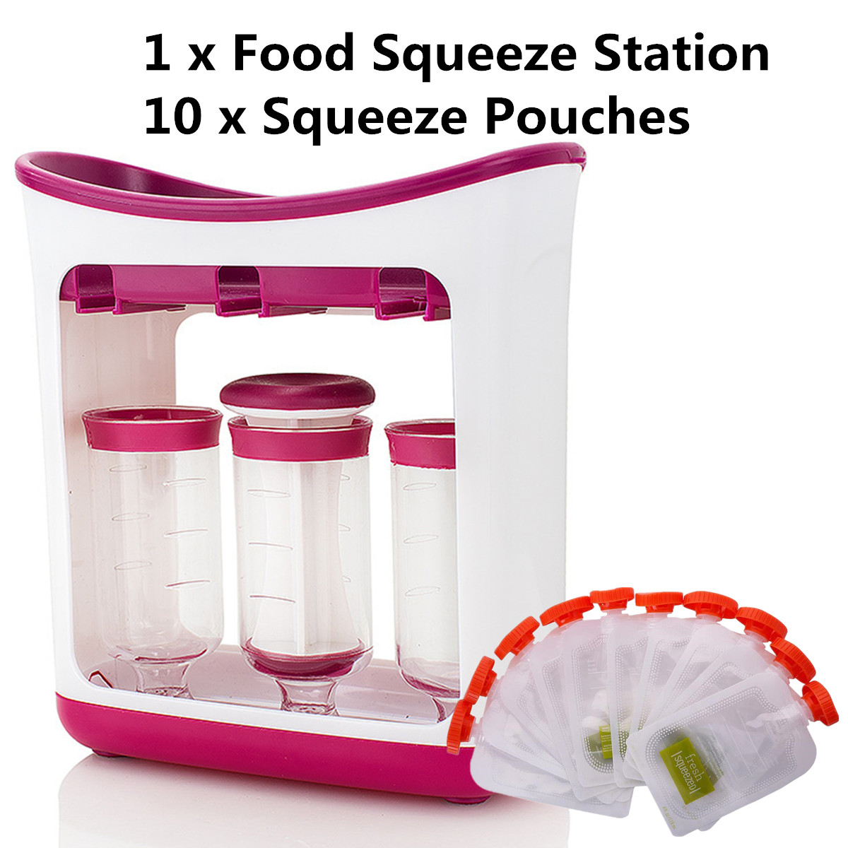 Fresh-Squeezer-Station-Baby-Weaning-Food-Puree-Reusable-Pouches-Maker-1443800