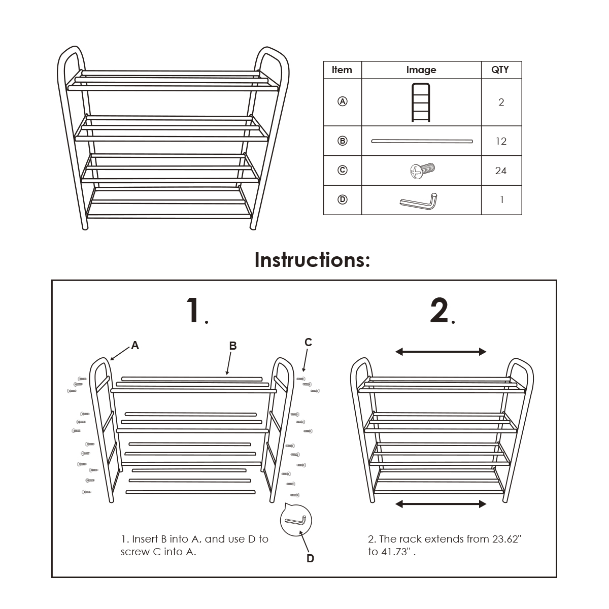 GEMITTO-Silver-Grey--4-Layers-Extendable-Shoe-Organiser-Racks-Heavy-Duty-Shoe-Stand-Storage-1546710