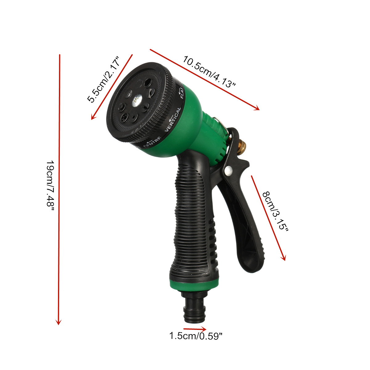 Green-Car-High-Pressure-Washer-Hose-Pipe-Metal-Nozzle-Water-Spray-Garden-Lawn-1476415