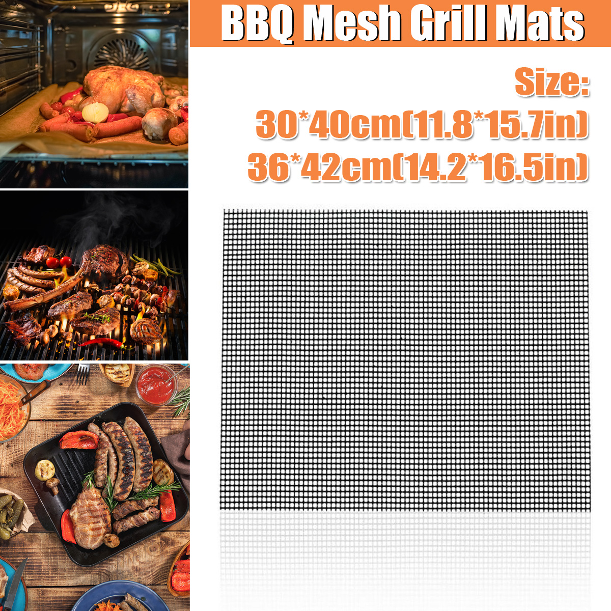 Home-Grill-Mat-BBQ-Grill-Mesh-Mat-Non-Stick-Cooking-Sheet-Liner-Fish-Camping-1768271