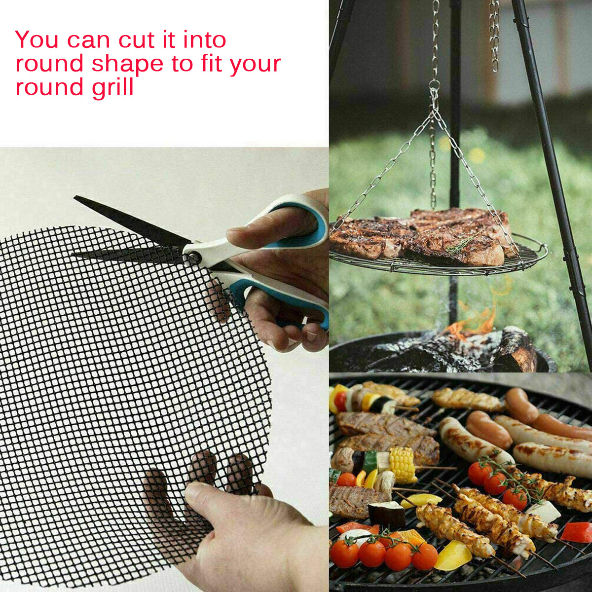 Home-Grill-Mat-BBQ-Grill-Mesh-Mat-Non-Stick-Cooking-Sheet-Liner-Fish-Camping-1768271