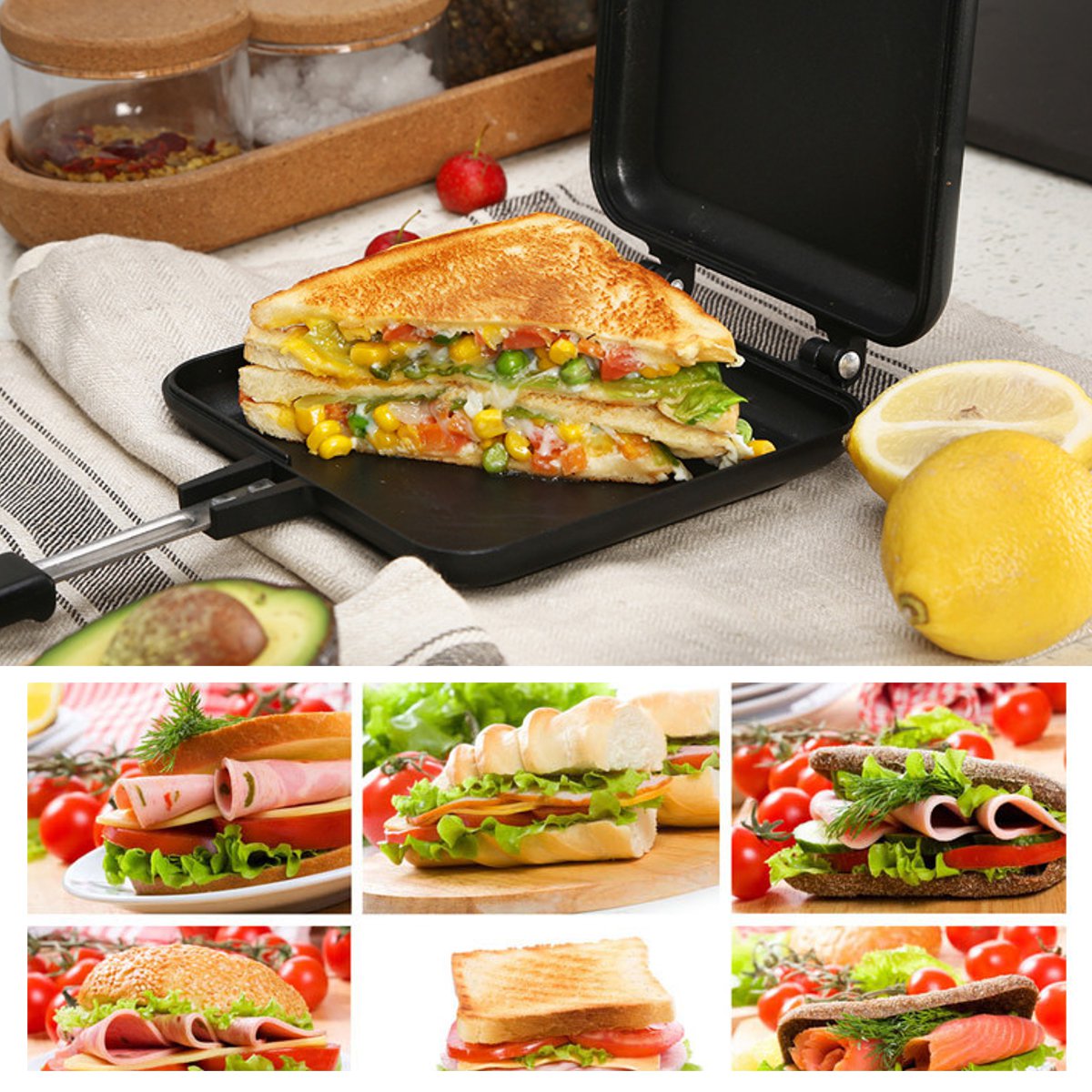 Household-Sandwich-Maker-Double-Sided-Cake-Bread-Toaster-Non-Stick-Pan-Mould-1485855