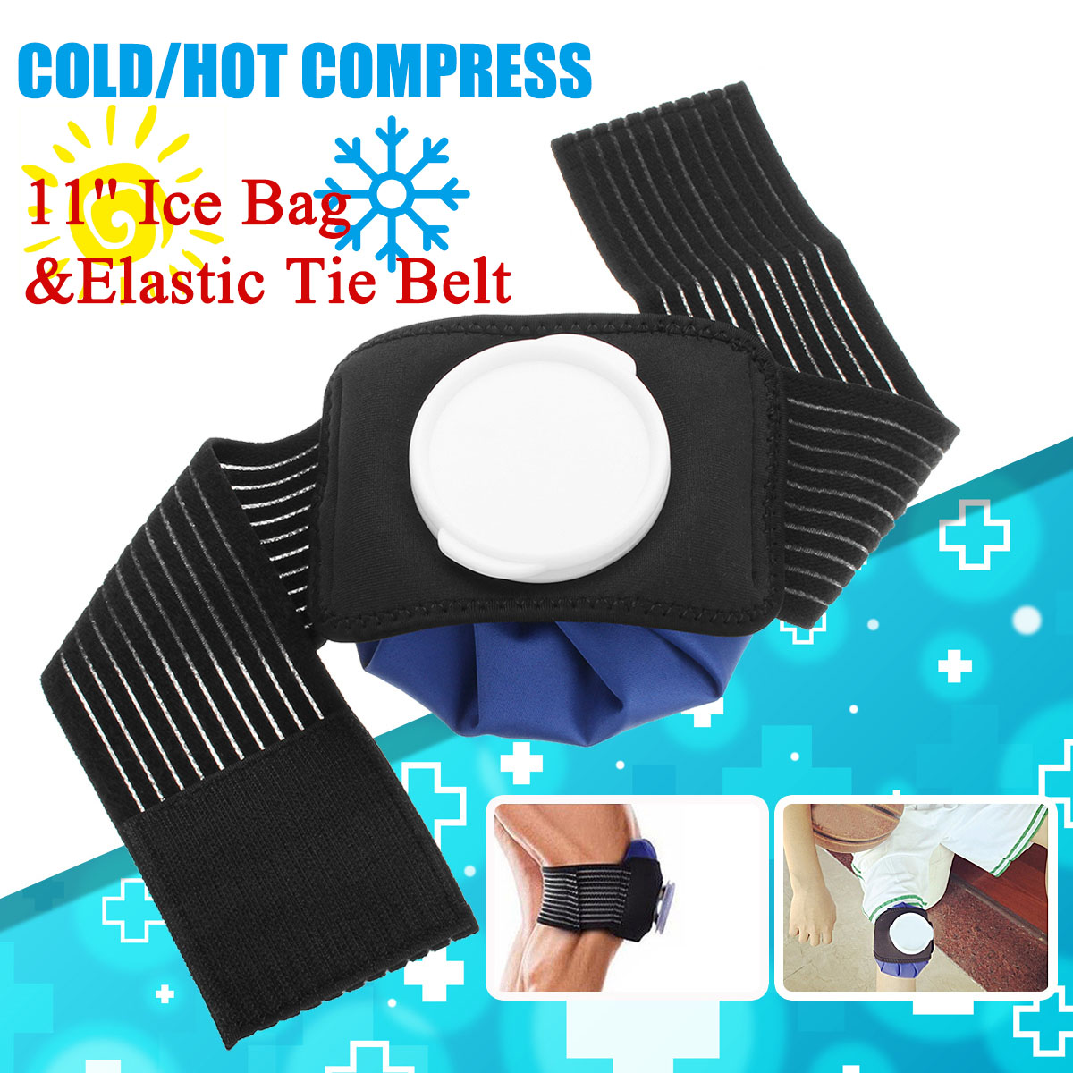 Ice-Bag-Pack-Pain-Relief-Cold-Broad-Knee-Shoulder-Injuries-Therapy-Strap-Wrap-Elastic-Tie-Belt-1551776